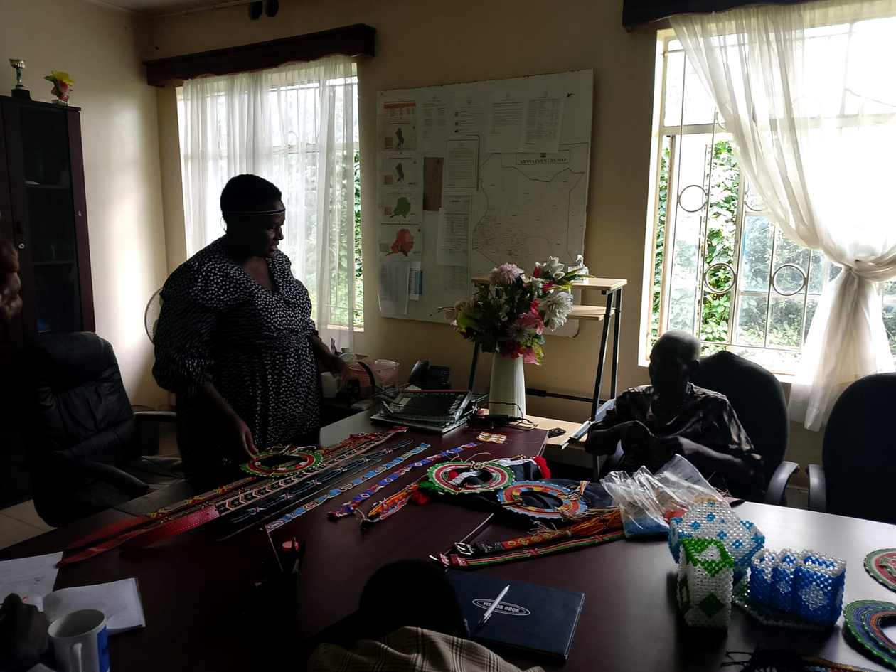 Beadwork skills training program at Klatan