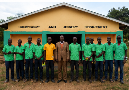 Vocational carpentry training at Klatan